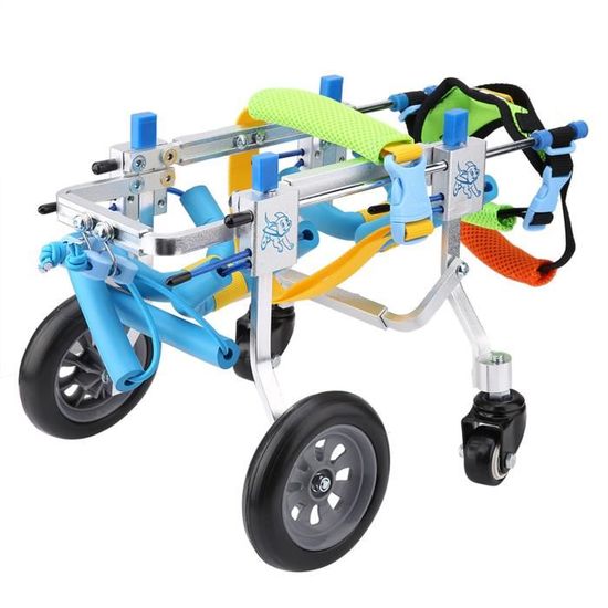 Fauteuil Roulant Pour Chien Et Chat - Aide à La Mobilité Pour Pattes Arrière - Taille S, M, L Réglable