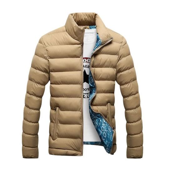 Doudoune Homme Hiver Marque Luxe Col Standup Plus épais Grande Taille