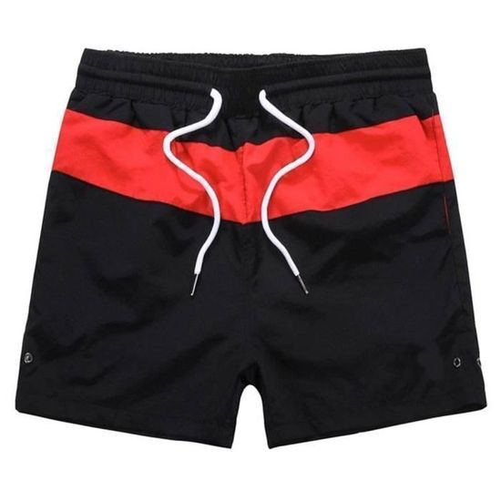 Short De Bain Homme Aurelien Classique – Séchage Rapide, Coupe Ajustée, Noir Taille S