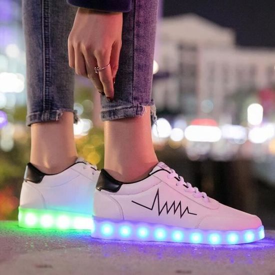 Chaussures de vélo unisexes vélo VTT route baskets lumineuses