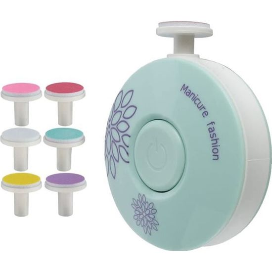 Coupe-ongles électrique pour bébé - Sans danger - Avec lumière - 10 têtes  de meulage - Kit de toilettage pour nouveau-né et nourrisson - Soin des