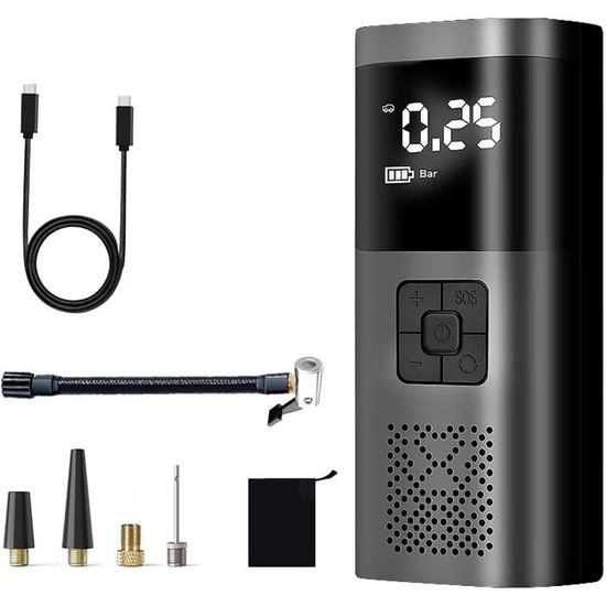 Ompe À Vélo Électrique 6000Mah Pompe À Air Électrique, Compresseur D