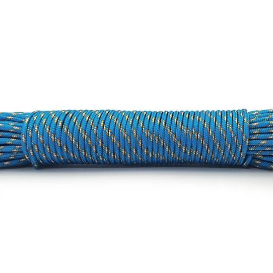 Paracorde Utilitaire De 100 M, Corde De Hauban De Tente Haute Résistance Avec Bobine, Cordes En Nylon Pour Tente De Camping, Emballage Extérieur ( Marron Foncé