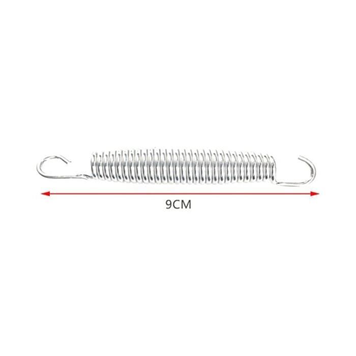 Lot 50 Ressorts Trampoline – 13,5 Cm, Acier 3 Mm, Galvanisé, Avec Crochets, 2,2 Cm De Diamètre