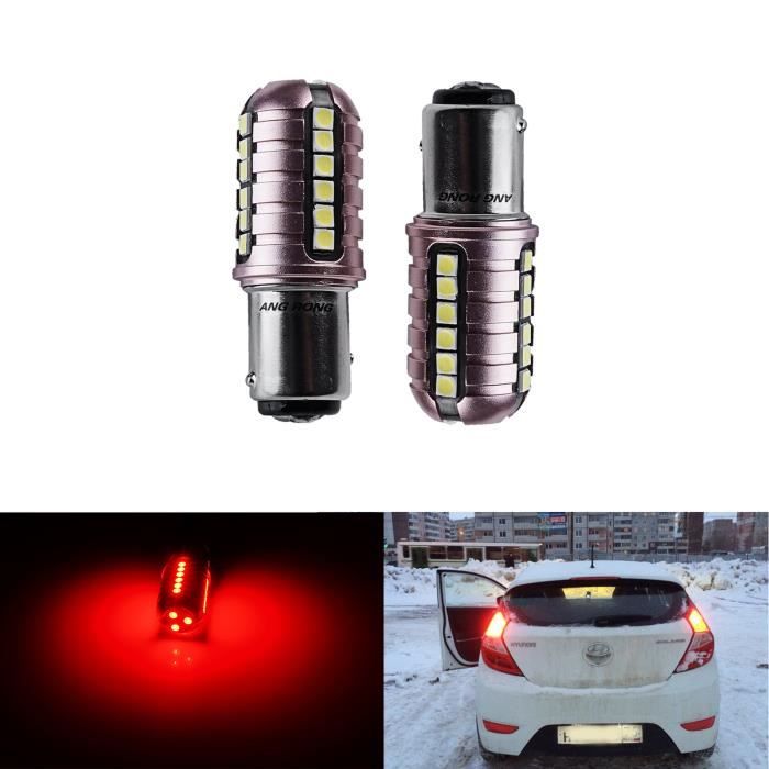 2x BAY15D 1157 P21/5W 27-SMD LED Ampoules Veilleuses Feux de Stop Freinage Arrière
