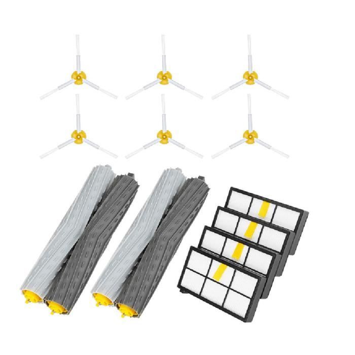 Filtres Brosse Latérale et Hepa & Brosse Brosse de Remplacement pour Roomba i-Robot 900 960 980