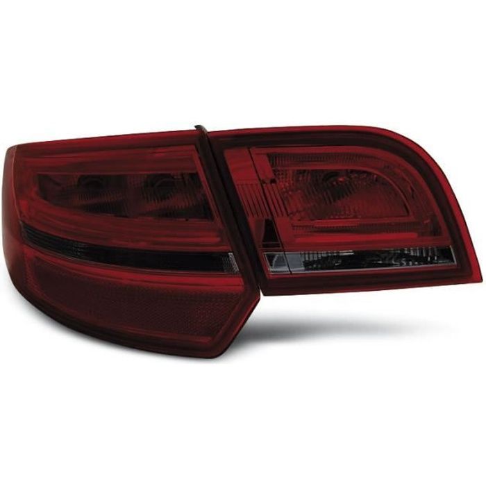 Paire de feux arriere Audi A3 8P sportback 04-08 rouge fume led LTI (UA8)