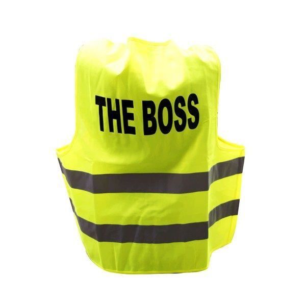 GILET FLUO HUMORISTIQUE THE BOSS