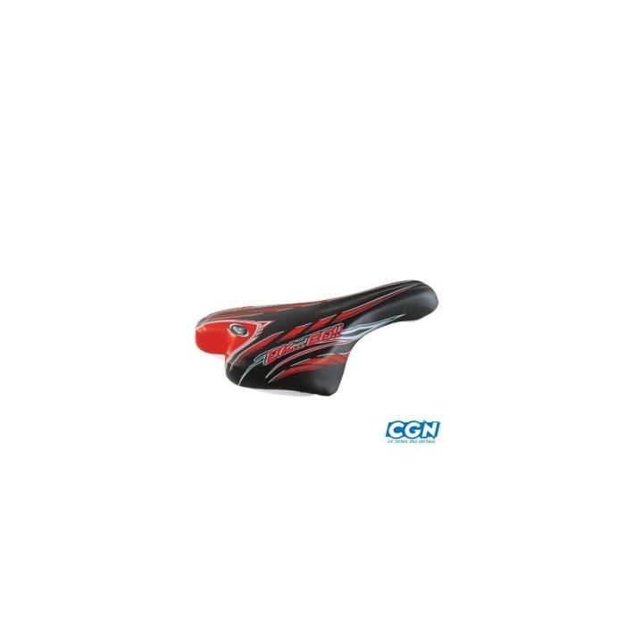 Selle enfant junior 20/24 pouces monte grappa 998 ok go noir/rouge avec chariot de selle