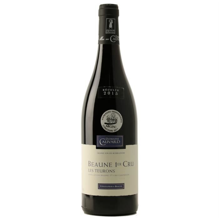 Beaune 1er Cru les Teurons Rouge 2021 - 75cl - Domaine Cauvard - Vin AOC Rouge de Bourgogne - Cépage Pinot Noir
