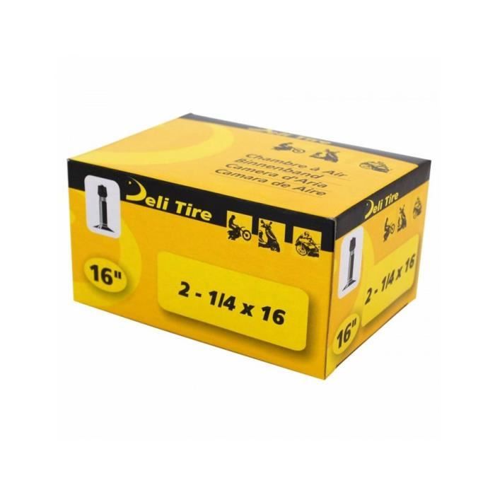 Chambre à air Deli Tire moto 2.00-16 2-16 2.25-16 2 1/4-16 grosse valve Schrader