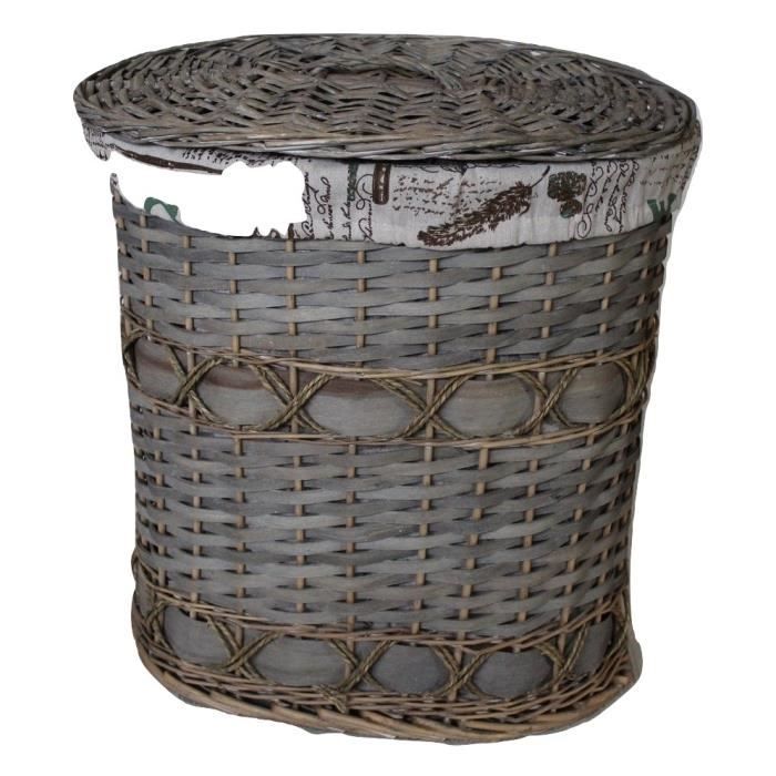 panier à linge en osier
