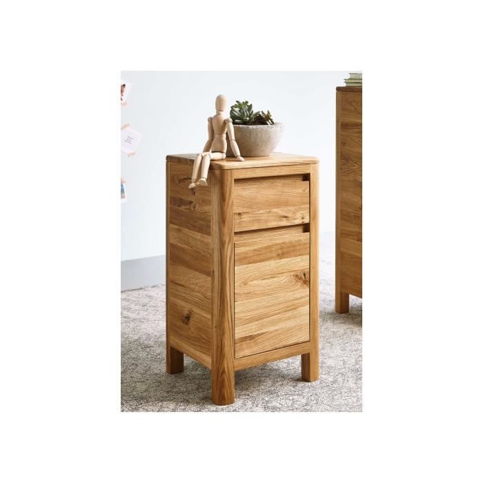 Commode basse - Bois massif de chêne sauvage huilé - LINZ #21
