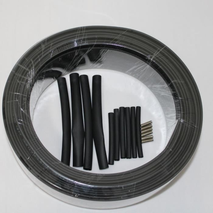 10m -Câble chauffant de type ignifuge 220V, largeur 8mm, protection de la conduite d'eau à régulation automatique de la températ