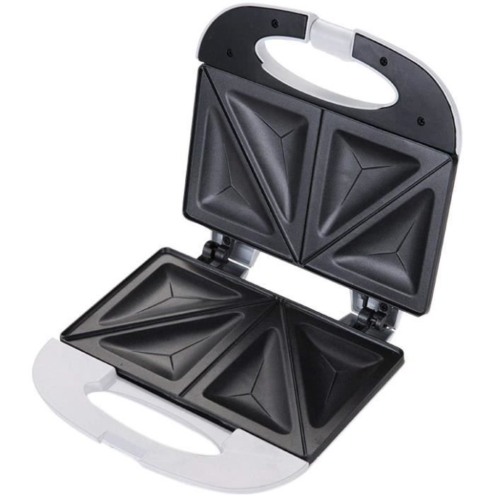 GAUFRIER Gaufrier Panini Appareil Croque Monsieur Machine À Sandwich Portable Chauffante Double Face Plaque358