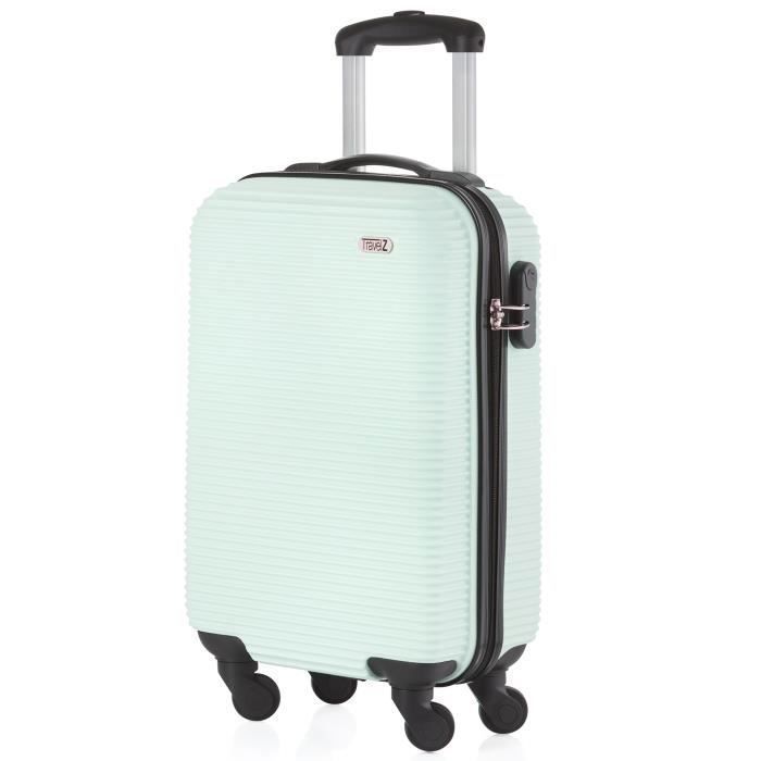 Bagage à main TravelZ Horizon - Bagage à main trolley 54 cm avec doublure intérieure - Menthe