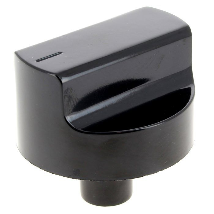 Bouton noir 6h gaz pour Cuisiniere Bompani - 3665392449065