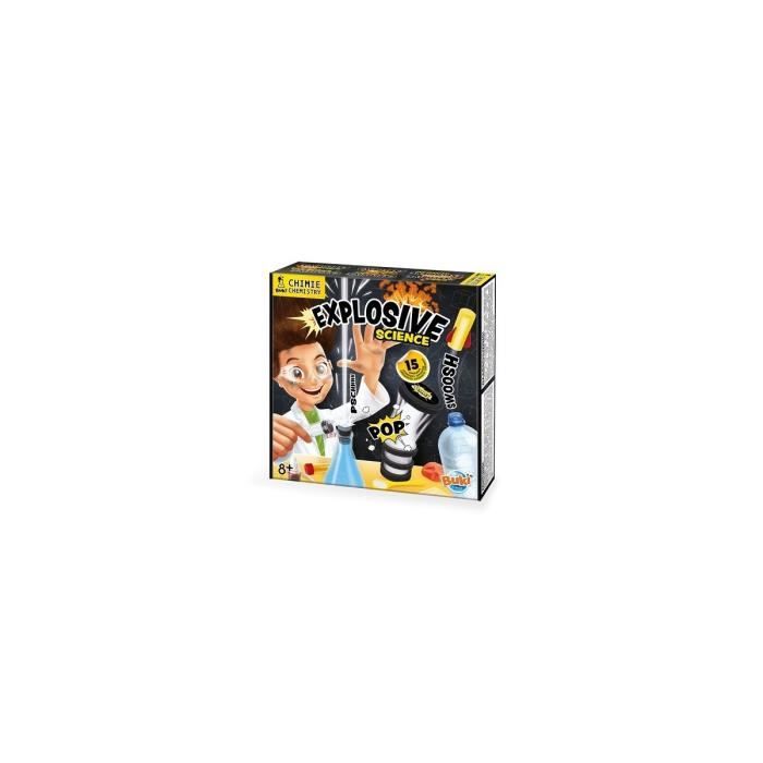 Coffret Science explosive 15 experiences sans danger - Laboratoire Chimie - Jeu educatif et scientifique - Enfant 8 ans et plus