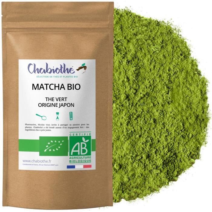CHABIOTHE Thé vert matcha Bio du japon 200g