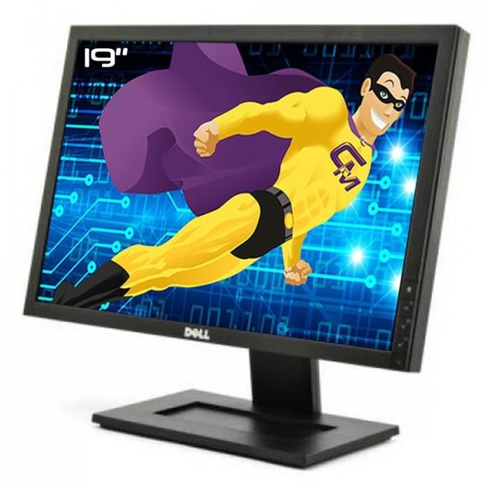 Ecran Plat PC 19- DELL E1911c 0W6VPJ W6VPJ LCD TFT TN VGA DVI-D 16:10 WideScreen