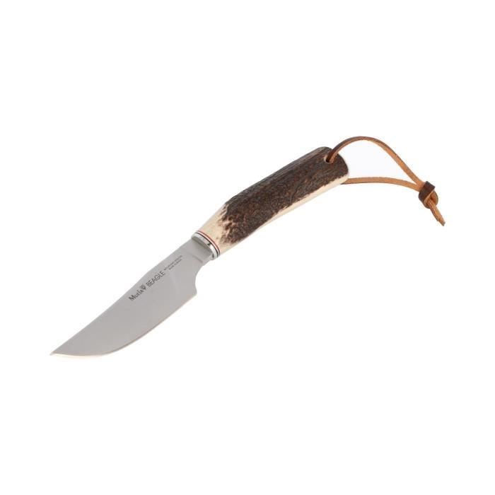 Couteau de chasse Muela Beagle beagle-11A, bague en laiton, bois poing, lame 11 cm MOVA + carte cadeau multi-usages