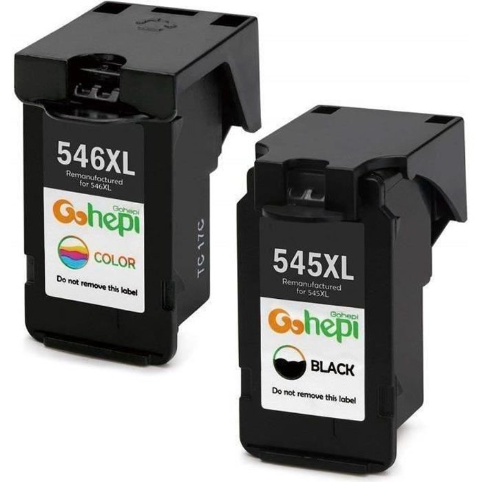 Cartouches d encre Canon PIXMA MG2550S - compatible avec canon pg 545 et cl 546 XL Noir - Tri-couleur