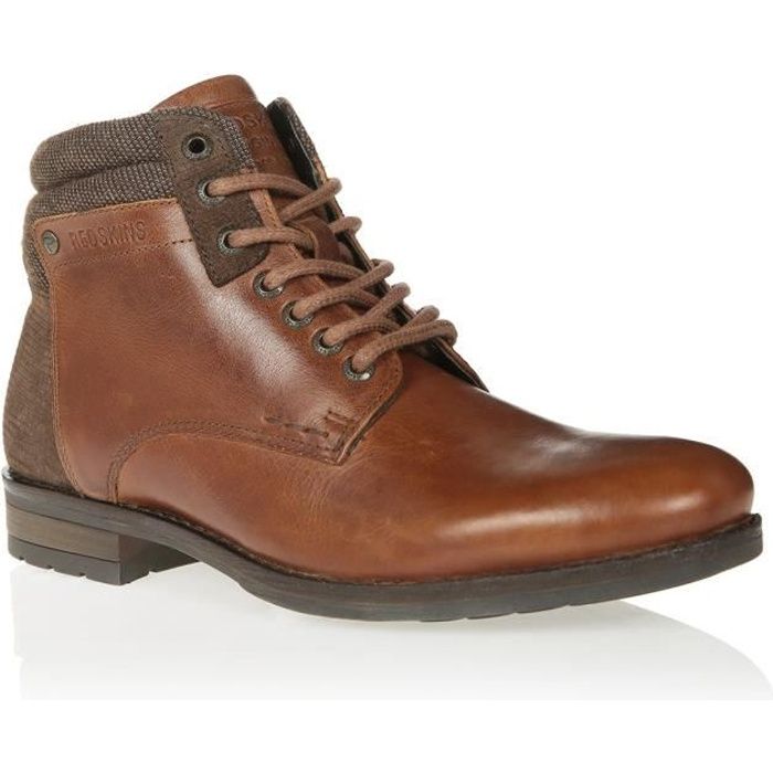 REDSKINS Boots Pardon Cognac Homme
