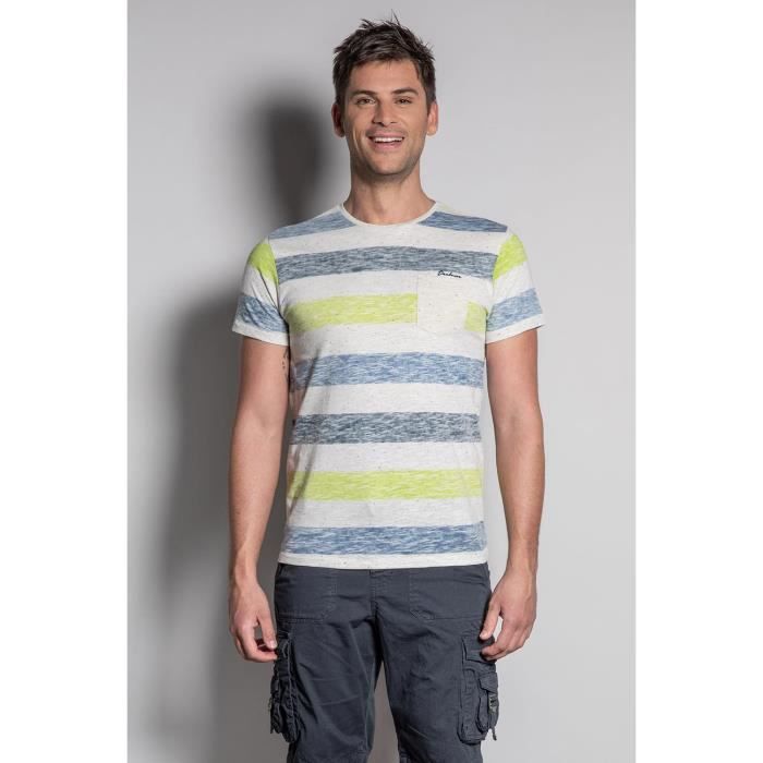 DEELUXE T-shirt à rayures SPRINGS Lime