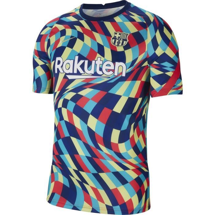 Maillot Nike Barcelone Pre-match 2020-21 multicolore homme