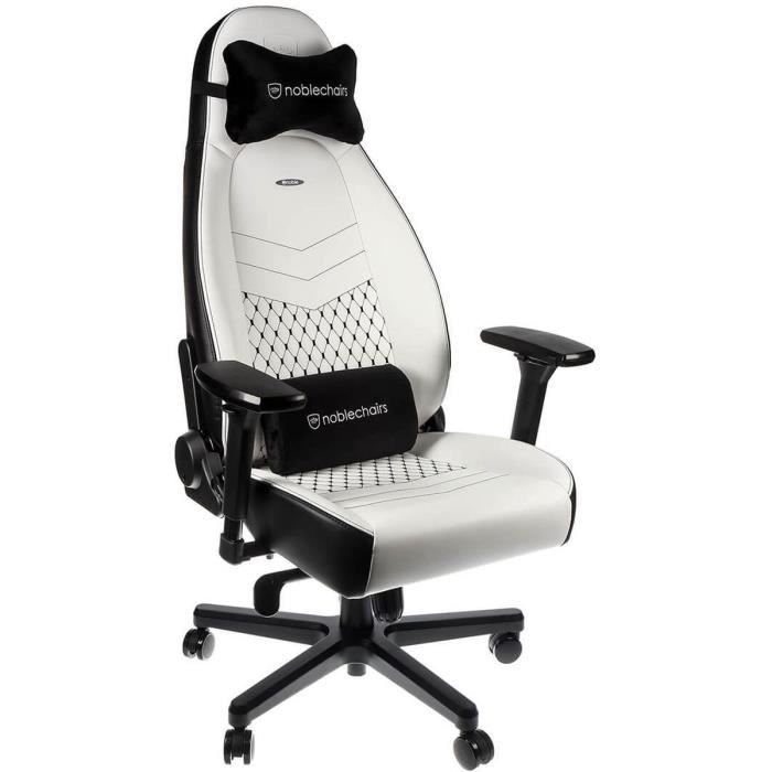 NOBLE CHAIRS Siège gamer Icon Series - Noir et blanc