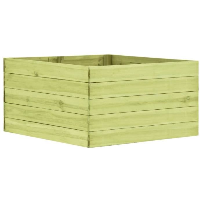 Economique Jardinière 100x100x54 cm Bois de pin imprégné