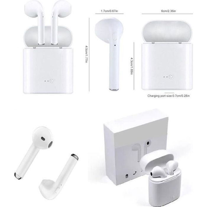 Ecouteur sans fil + kit pieton + micro ozzzo blanc pour Xiaomi Redmi K30 5G
