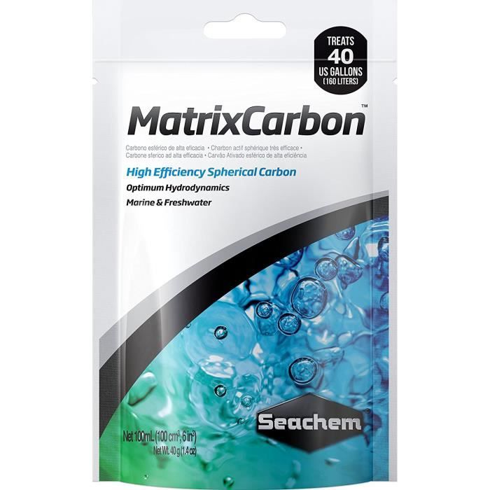 MatrixCarbon 100 ml Charbon actif sphérique très efficace