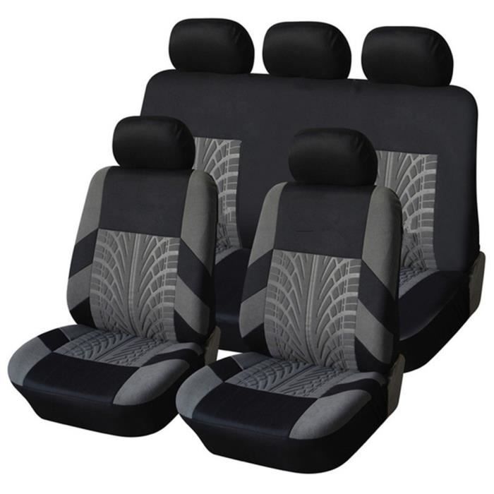 Housse de Siège Auto Universelle coussins pour Siège Voiture,auto Protecteur de siège, Couvre Siège voiture - Gris05