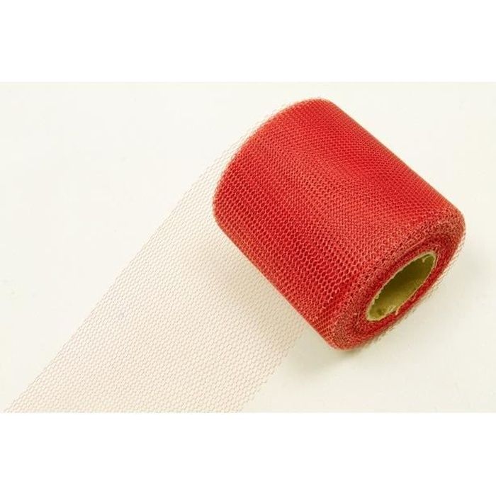 Ruban tulle rouge, 20m (x1) REF/RL290