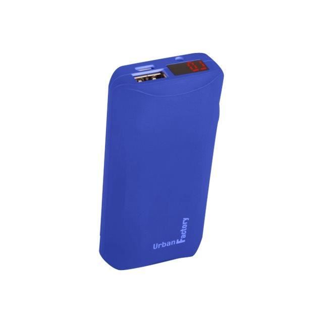 URBAN FACTORY Batterie secours 6000mAh - Bleu