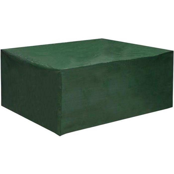 WOLTU Housse de protection pour mobilier de jardin,Résistante aux déchirures imperméable 242x162x100 cm, Vert