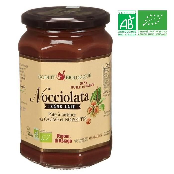 NOCCIOLATA Pâte à tartiner chocolat sans lait BIO 700 g