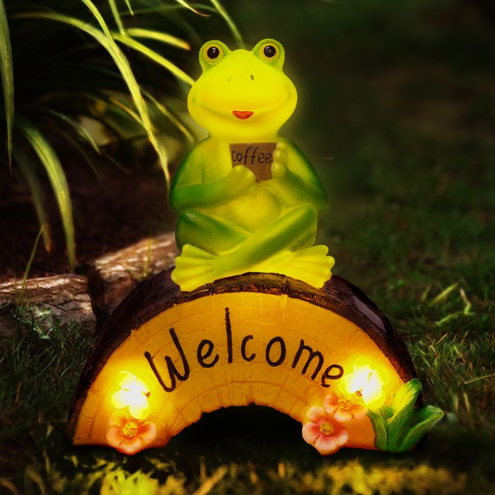 Statues Grenouilles Grimpantes - Lot De 3 Pour Décoration Pot De Fleurs/Jardin