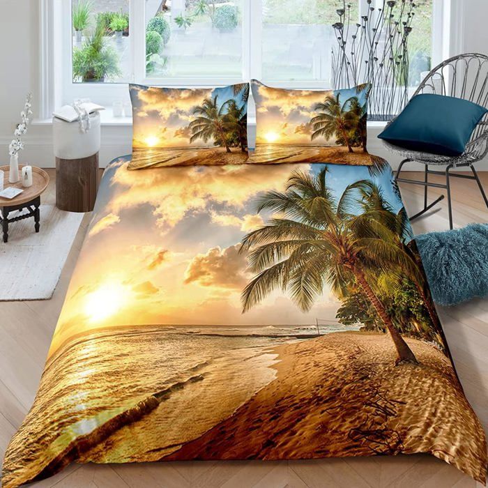 Portefeuille Cartes Cuir OWFKAY - Motif Tropical Anti-RFID
