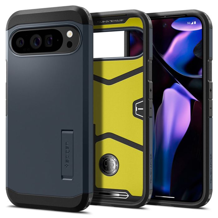 Coque Spigen Tough Armor pour Google Pixel 9 Pro XL - Metal Slate