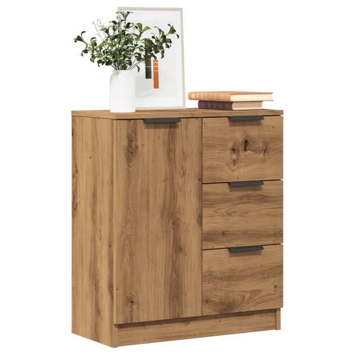 vidaXL Buffet chêne artisanal 60x30x70 cm bois dingénierie 856837