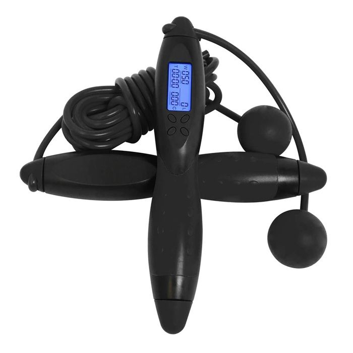 Corde à Sauter Numérique IMoebel Avec Compteur - Câble Acier Réglable, Poignées Lestées - Pour Fitness, Perte De Poids, Boxe