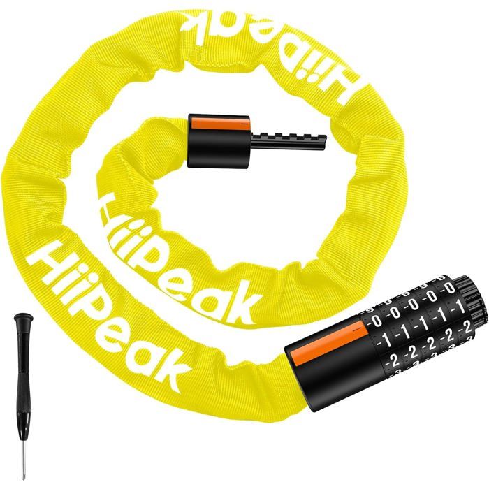 Chaîne Antivol Vélo à Code,Chaîne Antivol Vélo Verrou De Câble à Vélos