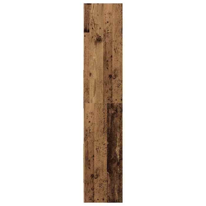 Cabinet de Livre SOLOMOON CHIC Bibliothèque Polyvalente - Pour enfant/adulte - Bois ancien 60x35x180 cm Bois dingénierie BB2917