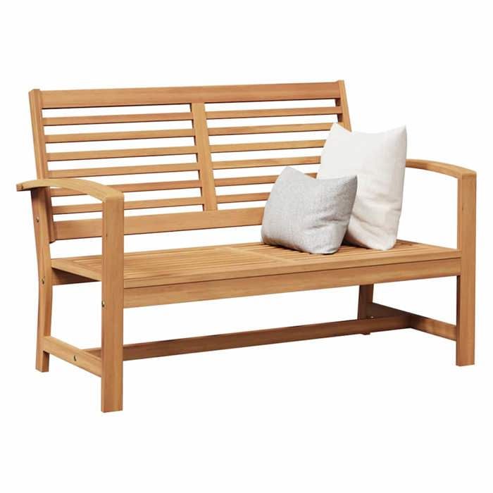Banc de jardin - moderne - Meuble de balcon - Naturel 110 x 64 x 76.5 cm - Bois de teck solide CC2654