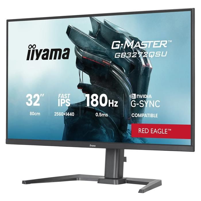 Écran PC - IIYAMA - G-Master Red Eagle GB3272QSU-B1 - Quad HD 2560x1440 - 180 Hz -