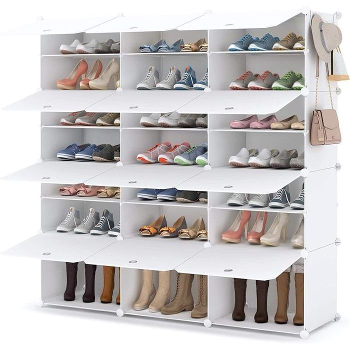 Meuble Chaussure 7 Niveaux Rangement Chaussure 42 Paires Etagere Chaussure