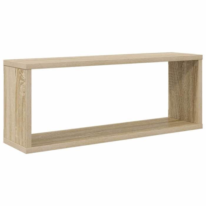 MEUBLE DE SEJOUR Brun - MODE étagères cube murales - 2 pcs - Chêne sonoma Bois d’ingénierie Nettoyer facile_09_3553
