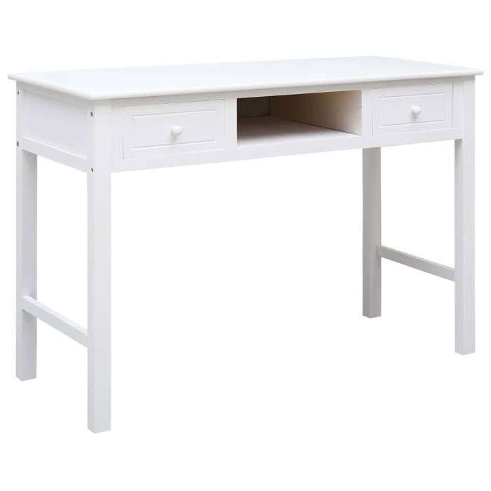 COCO Bureau Blanc 110 x 45 x 76 cm Boisavec manuel de montage(pku36x)Vidaxl